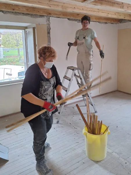 Albergo Etrusco vor und während der Renovation, Bild 11 von 24