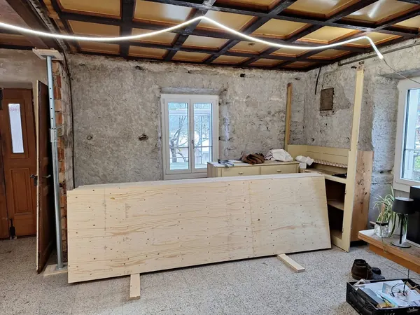 Albergo Etrusco vor und während der Renovation, Bild 20 von 24